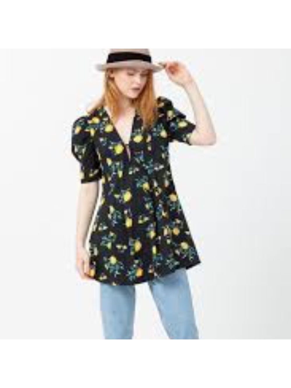 Free People Adelle Floral Tunic